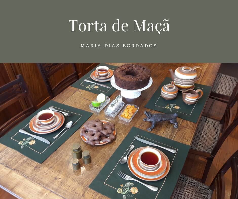 Bolo de Maçã - Maria Dias Bordados